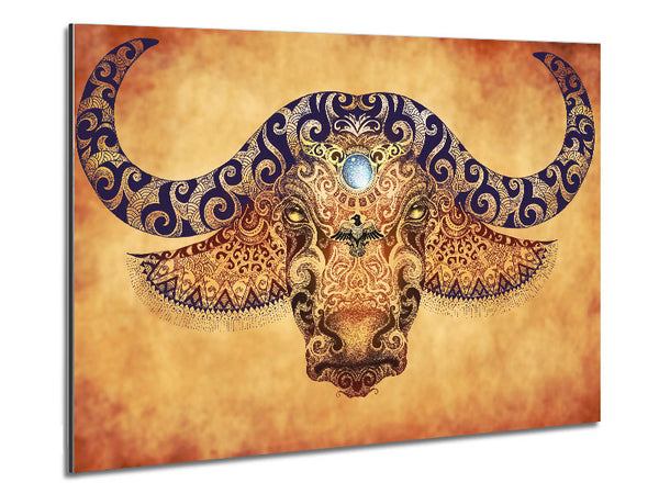 The Ethnic Ox Metal Print