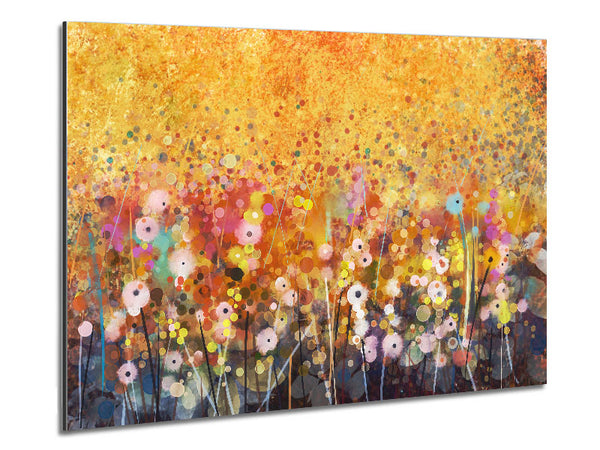 Dainty Flowers Field Metal Print