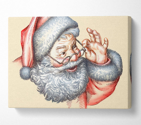  A Canvas Print of Santa Is Here Canvas Wall Art