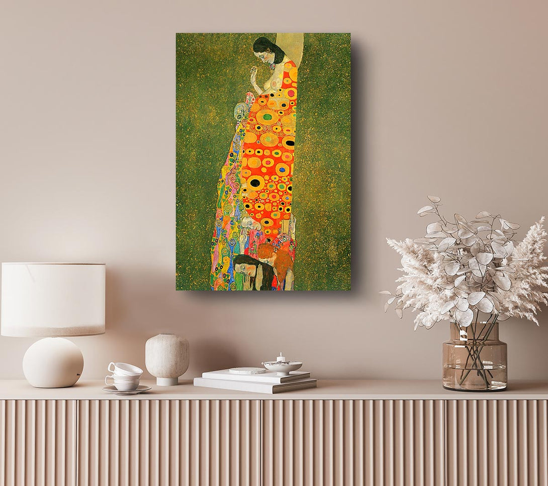  A Canvas Print of Klimt Abandoned Hope Canvas Wall Art