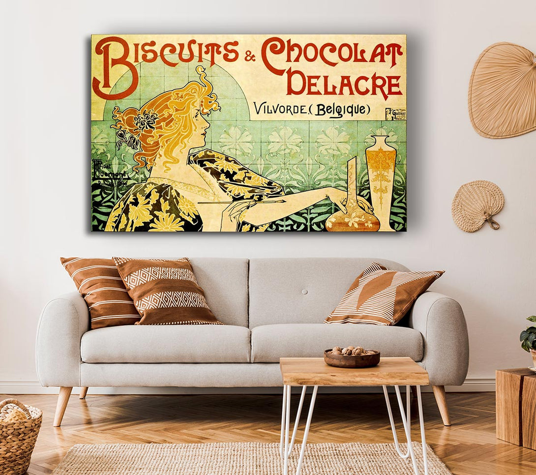  A Canvas Print of Biscuits And Chocolat Delacre Canvas Art