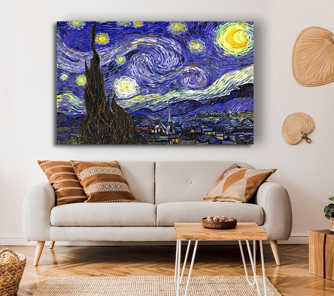  A Canvas Print of Starry Night Canvas Wall Art