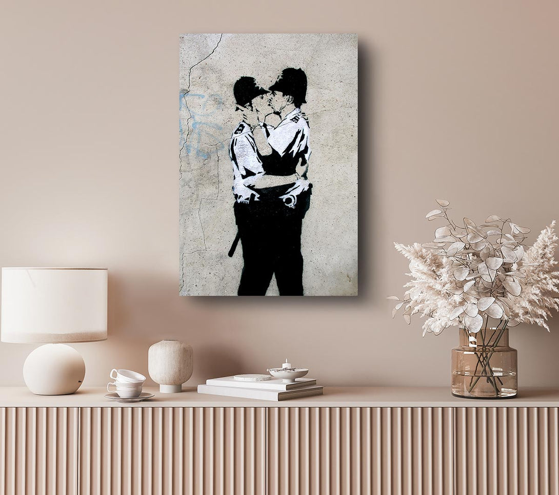  A Canvas Print of Banksy Bent Coppers Original Canvas Print