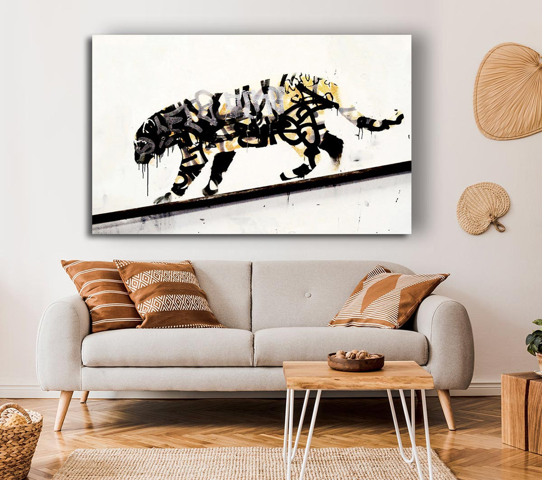 A Canvas Print of Banksy Tiger Canvas Print