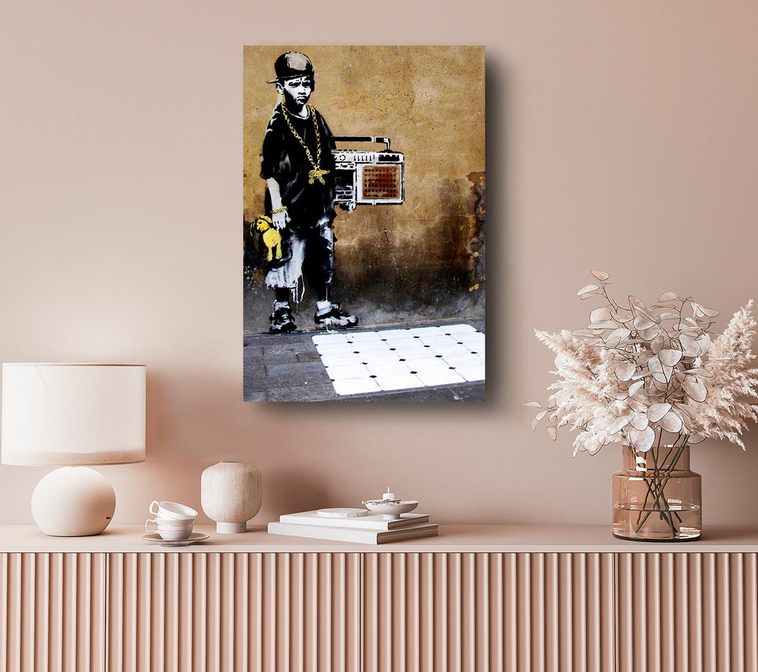  A Canvas Print of Banksy Societys Kids Canvas Print