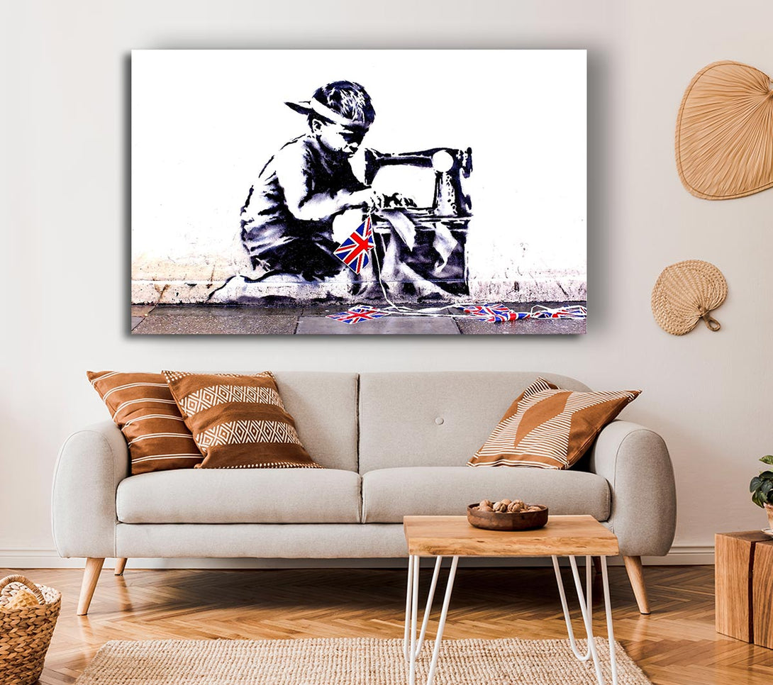  A Canvas Print of Banksy British Empire Canvas Wall Art