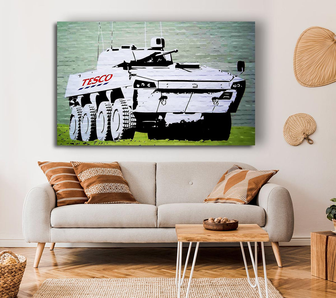  A Canvas Print of Banksy Tesco Army Canvas Wall Art