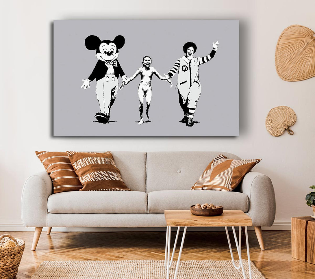  A Canvas Print of Banksy Third World Love Canvas Art