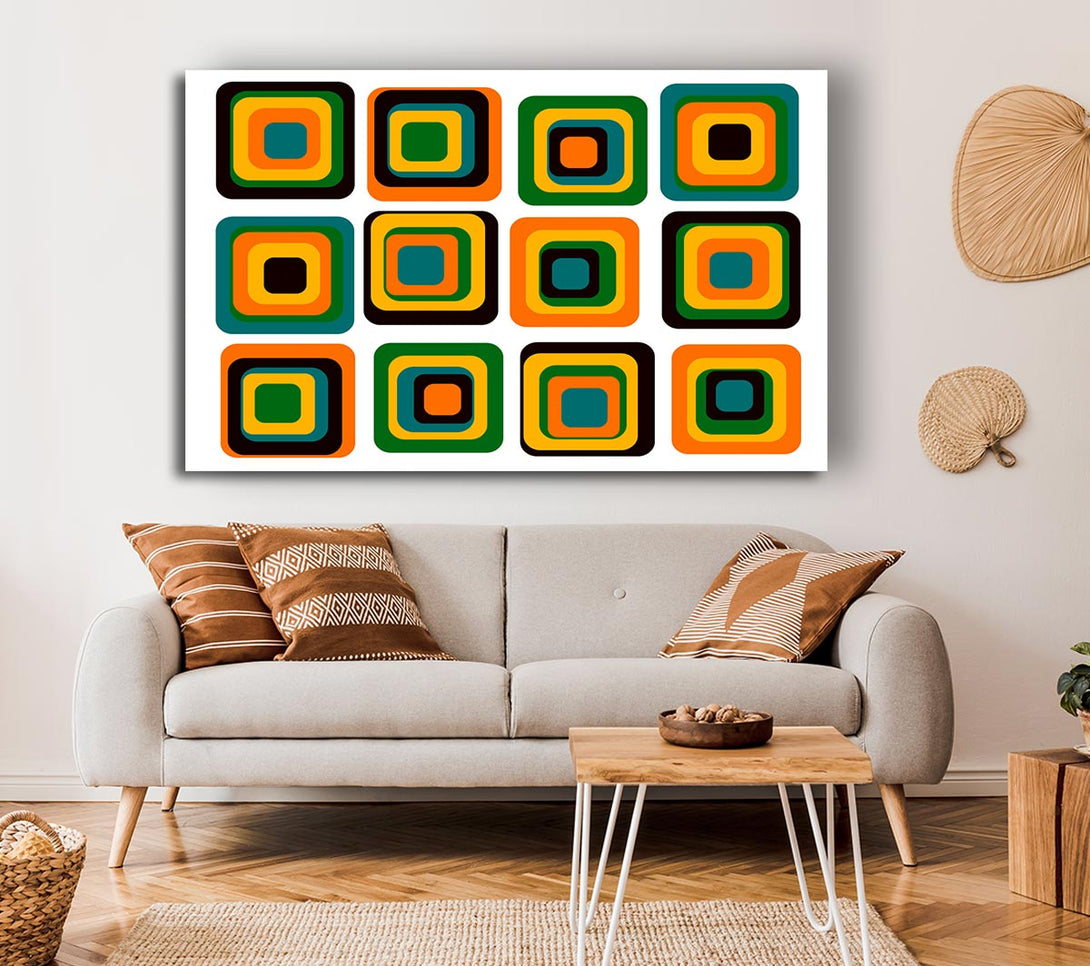  A Canvas Print of Blocks Of Colour Canvas Wall Art