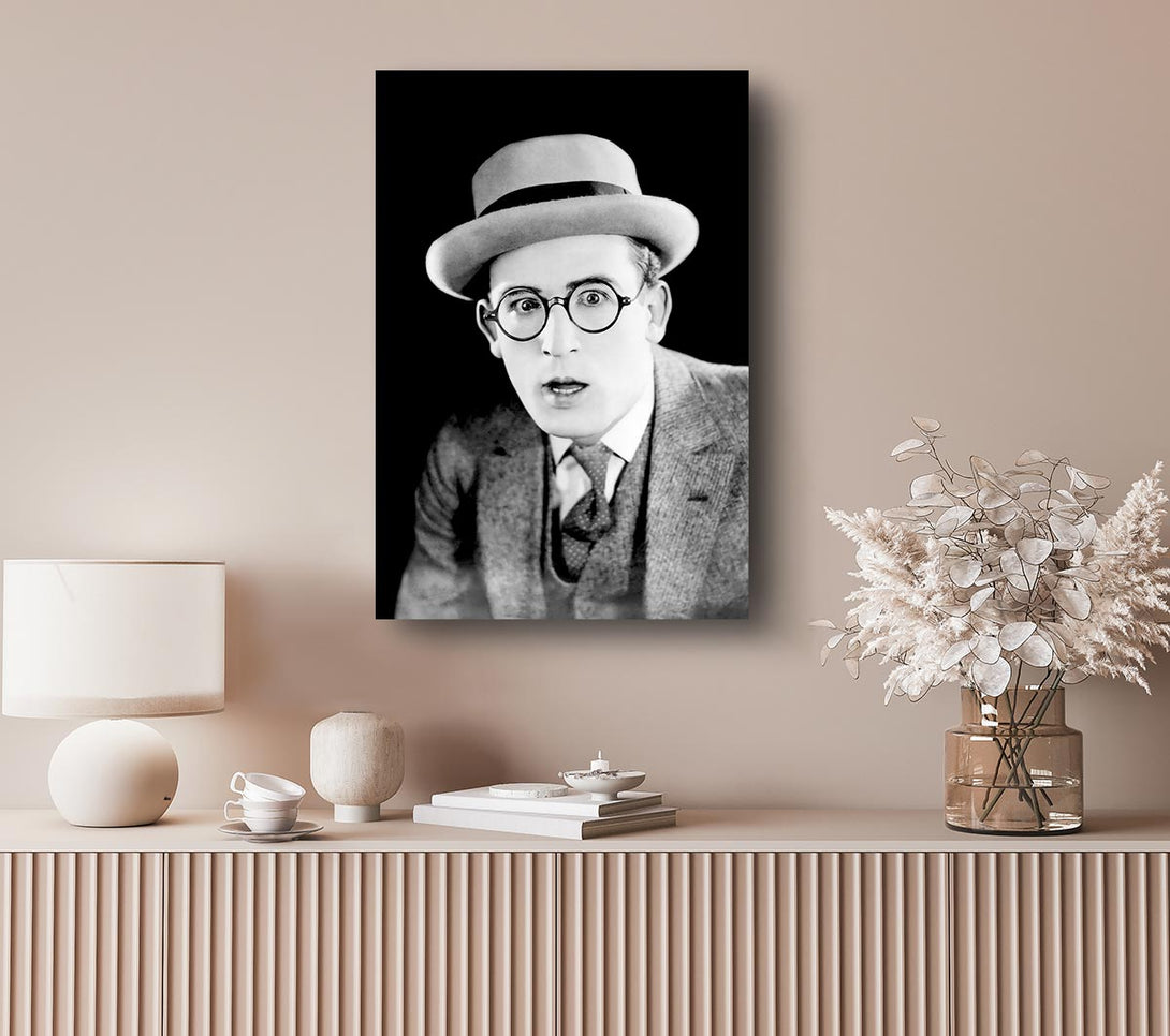  A Canvas Print of Harold Lloyd Portrait Canvas Print