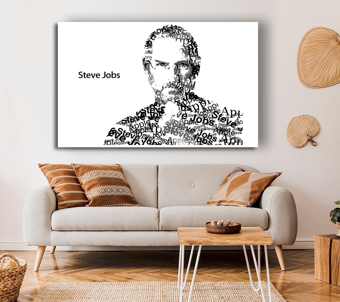  A Canvas Print of Apple Steve Jobs Canvas Wall Art
