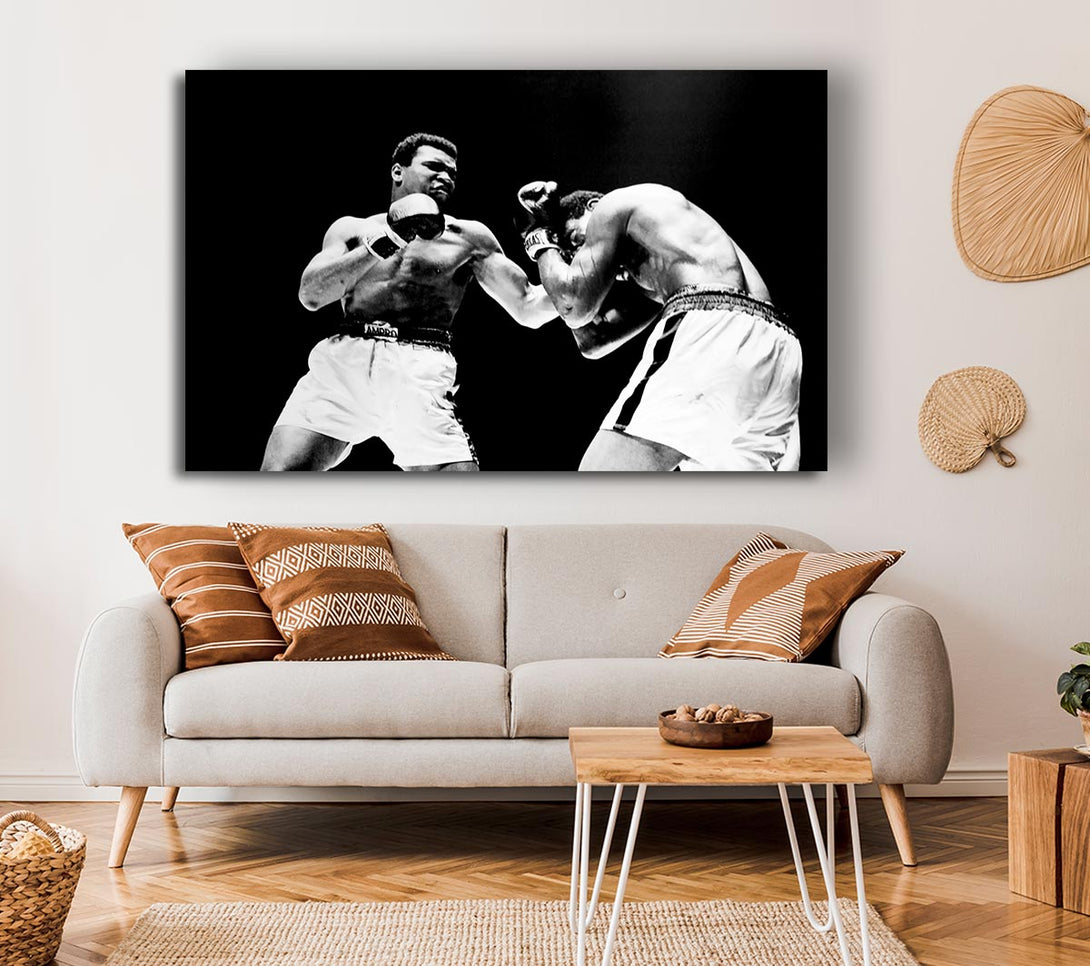  A Canvas Print of Muhammad Ali Fist Of Power Canvas Print