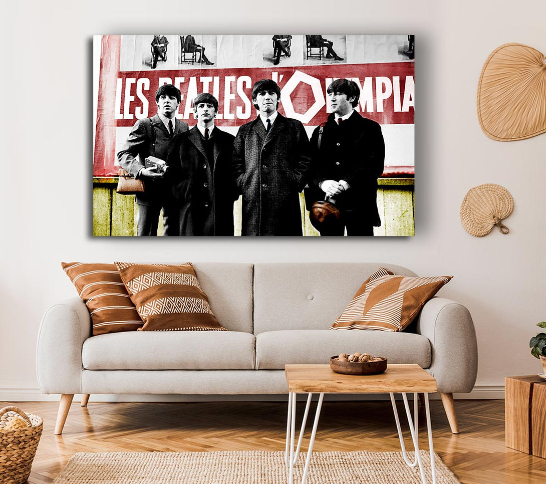  A Canvas Print of The Beatles In Liverpool Canvas Wall Art