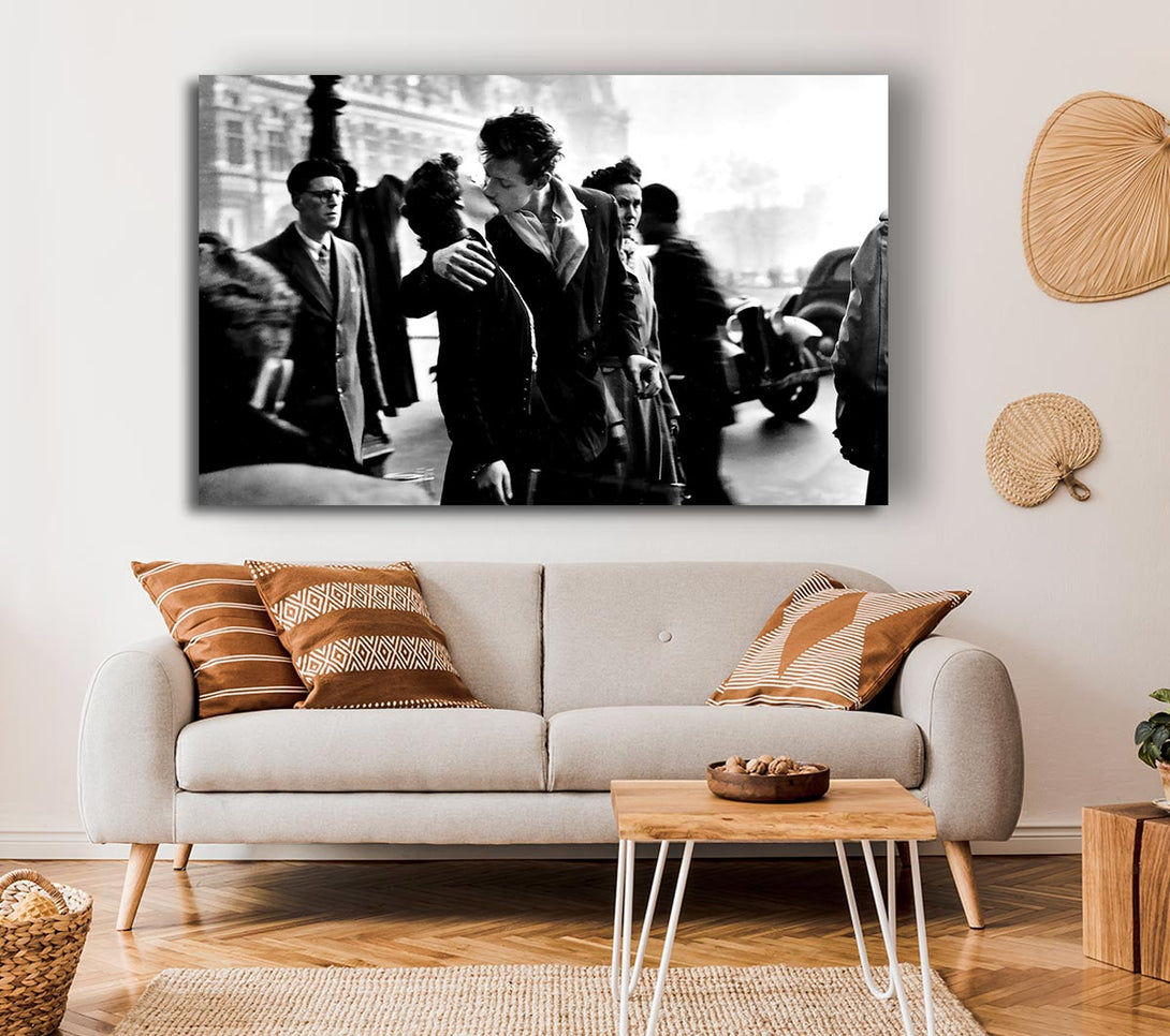  A Canvas Print of Kiss Old Retro Canvas Print
