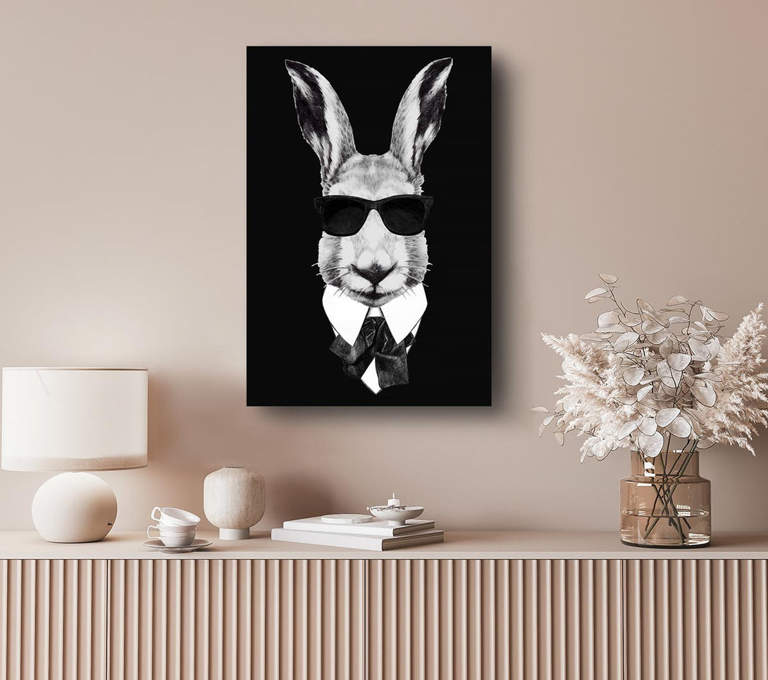  A Canvas Print of Mafia Rabbit Canvas Art