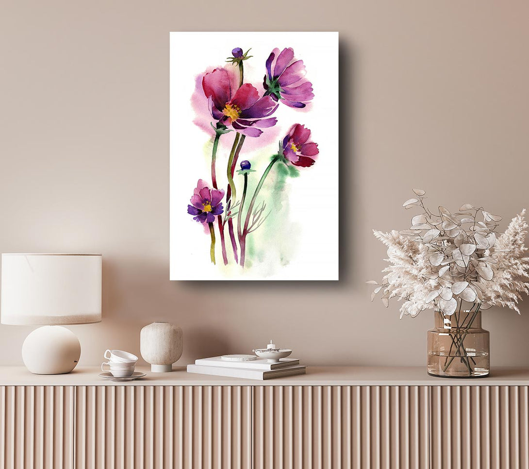  A Canvas Print of Wild Flower Beauty Canvas Wall Art