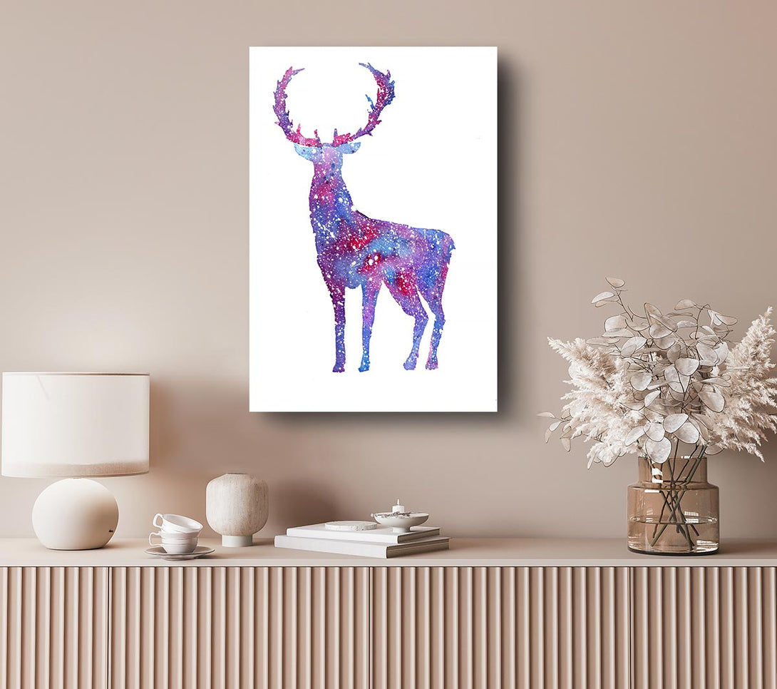  A Canvas Print of Stag Sparkle Canvas Wall Art