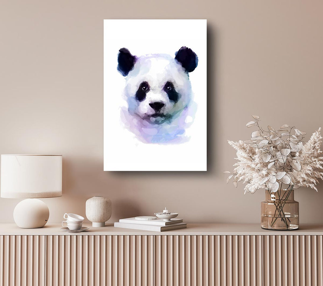  A Canvas Print of Panda Face Canvas Wall Art