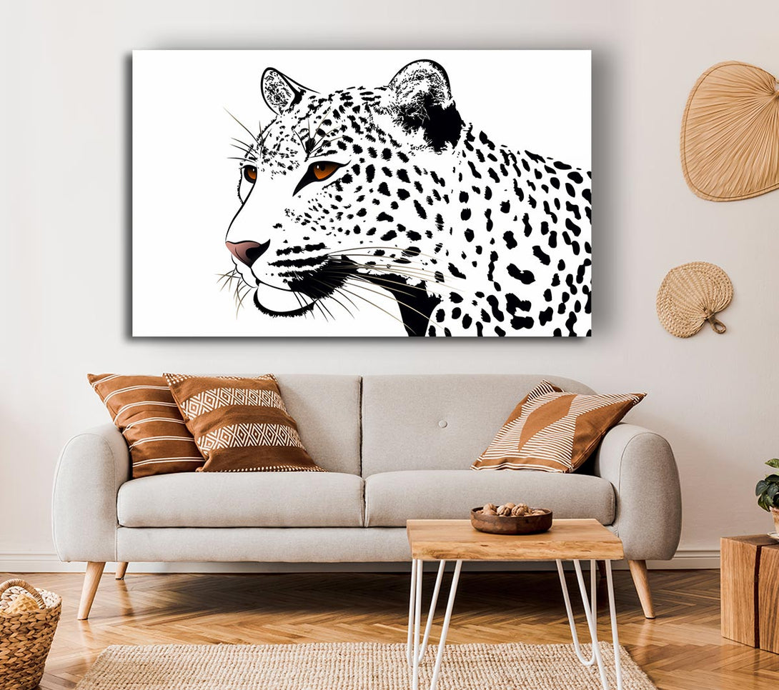  A Canvas Print of Leopard Eyes Canvas Print