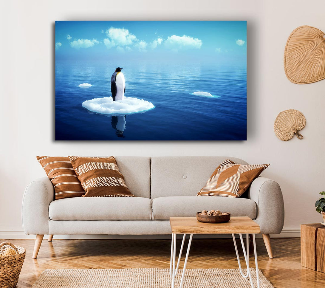  A Canvas Print of Penguin Drift Canvas Wall Art