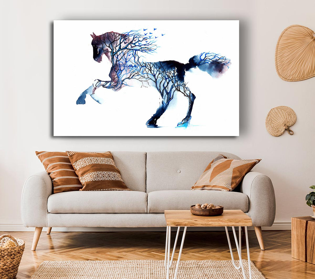 A Canvas Print of Horse Branches Canvas Art