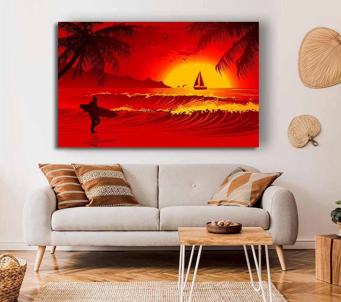  A Canvas Print of Surfers Dream Canvas Art
