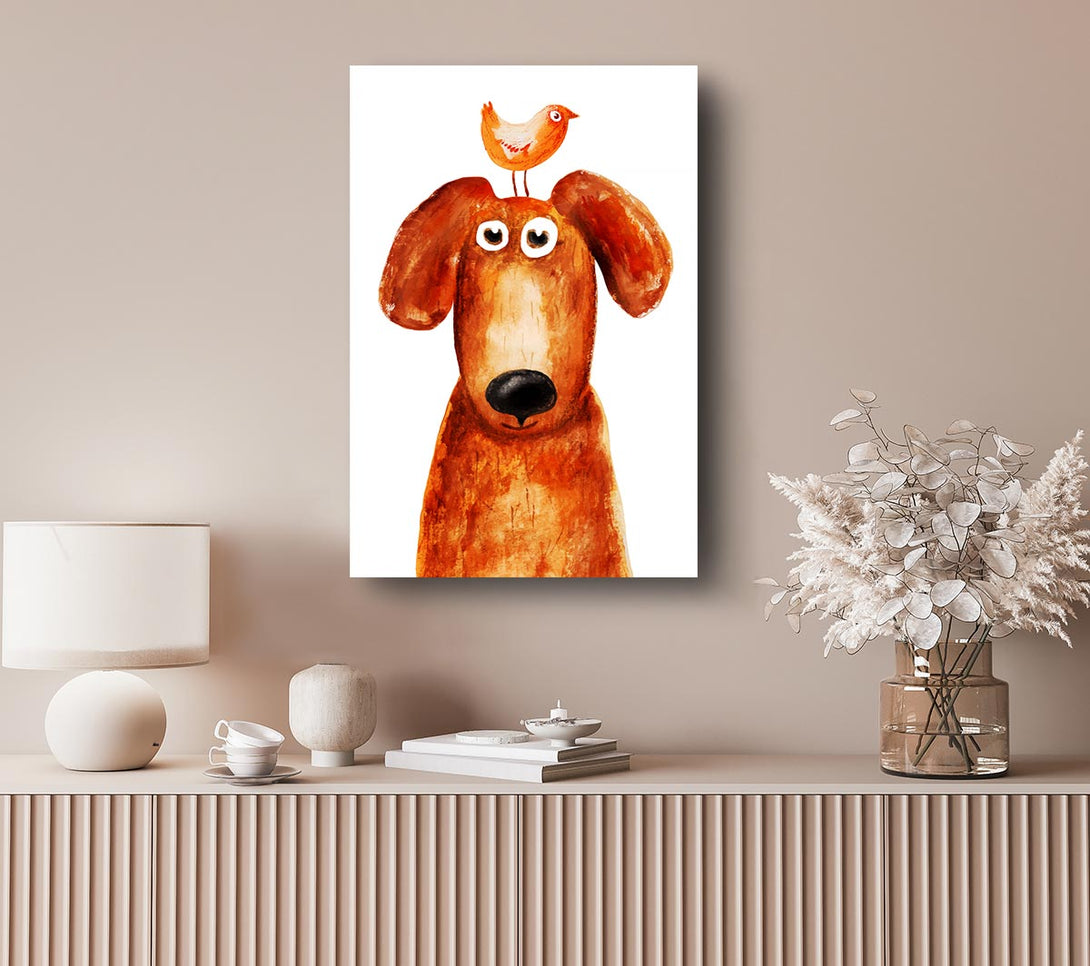  A Canvas Print of Wheres The Bird Dog Canvas Print