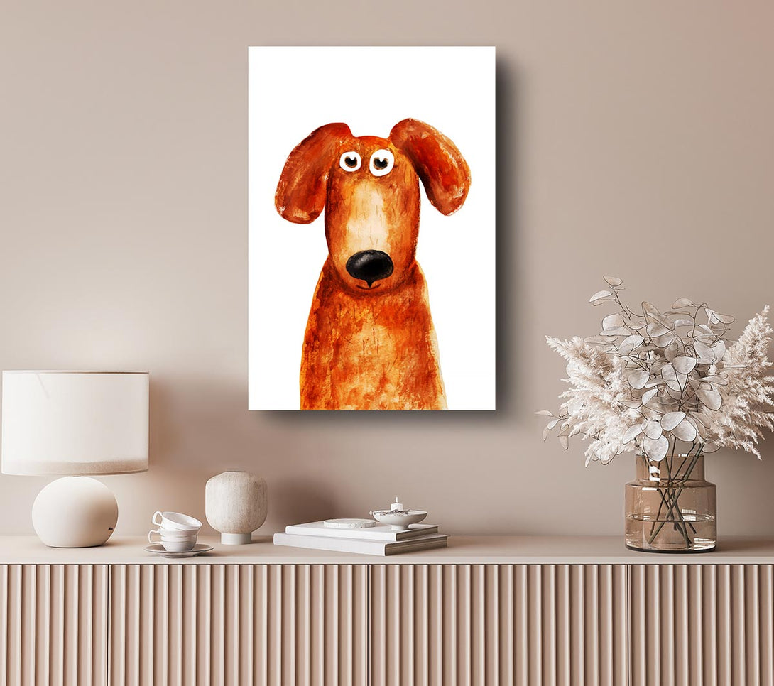  A Canvas Print of Dog Love 1 Canvas Wall Art