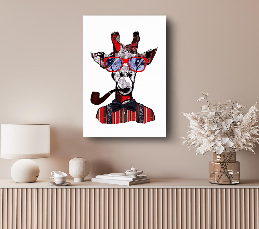  A Canvas Print of Funky Giraffe 1 Canvas Art