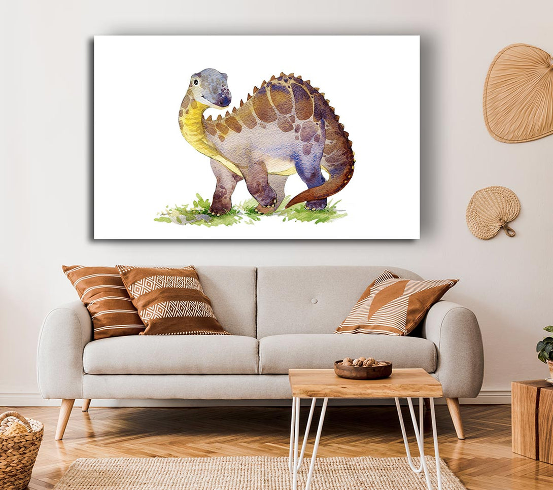  A Canvas Print of Smiling Dino Canvas Wall Art
