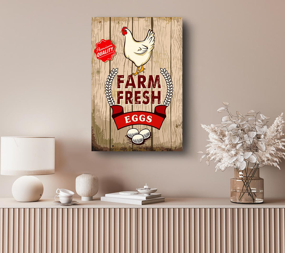  A Canvas Print of Farm Fresh Eggs Canvas Print