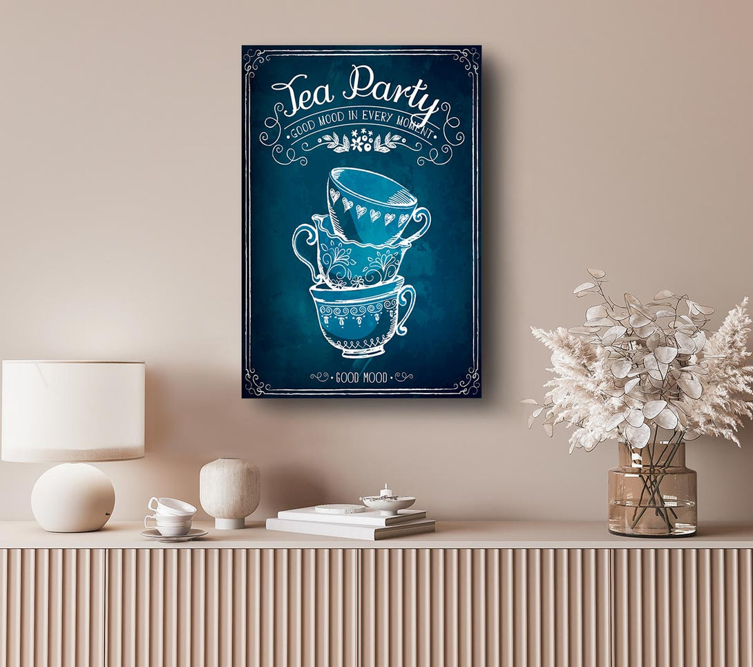  A Canvas Print of Tea Party 1 Canvas Wall Art