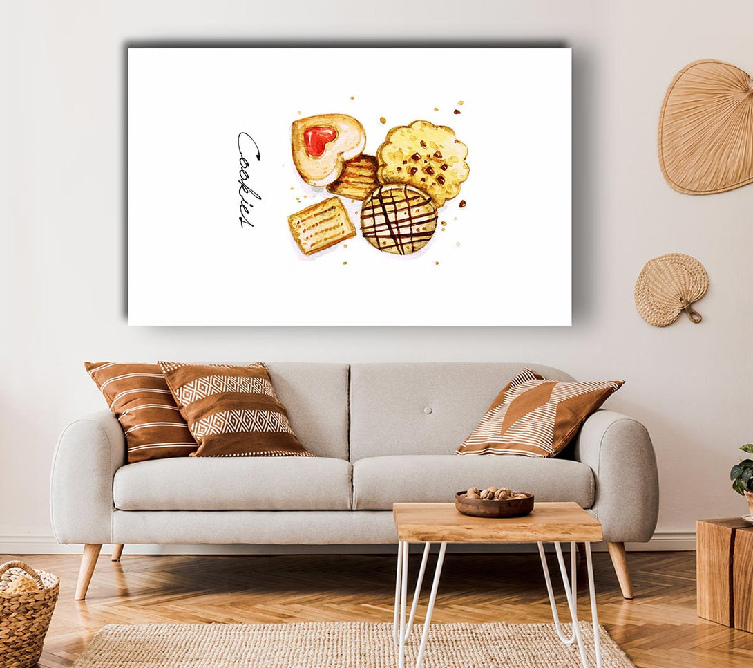  A Canvas Print of Biscuit Cookie Delight Canvas Wall Art