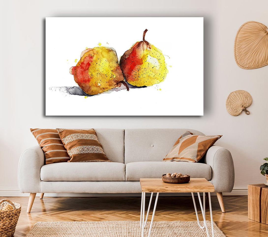  A Canvas Print of Pear Duo 2 Canvas Wall Art