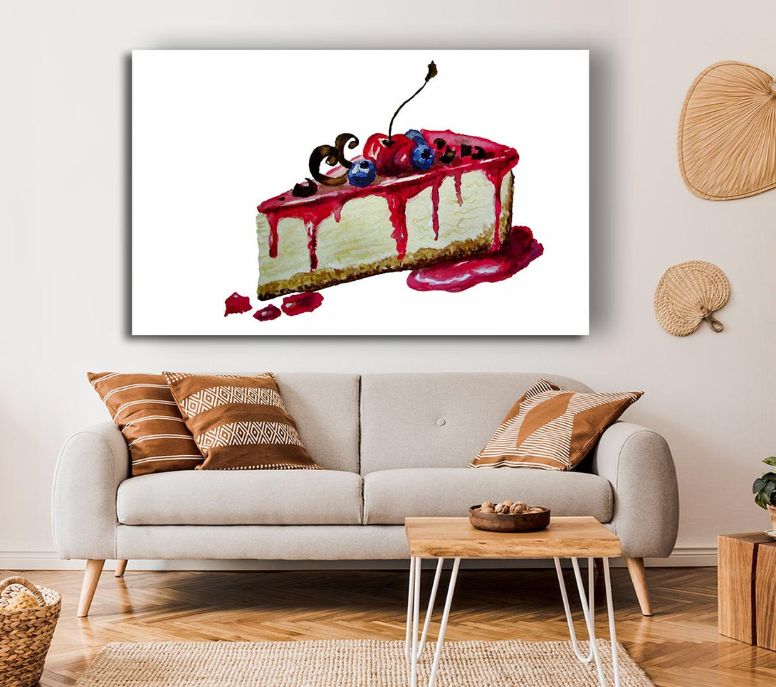  A Canvas Print of Cheesecake Delight Canvas Art