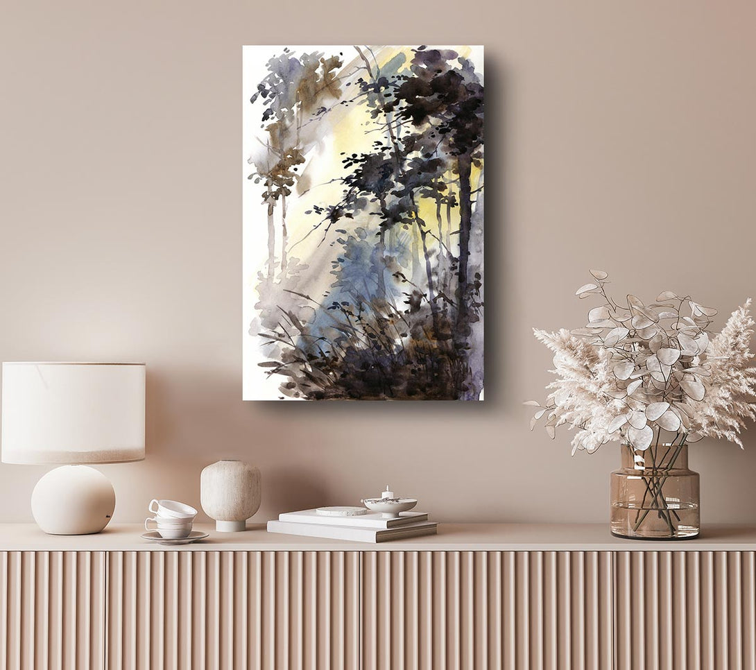  A Canvas Print of Chocolate Woodland Canvas Wall Art