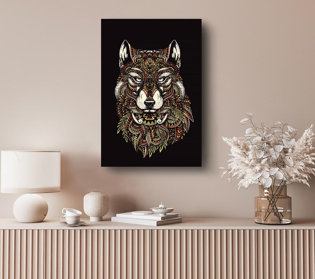  A Canvas Print of Indian Wolf Canvas Art