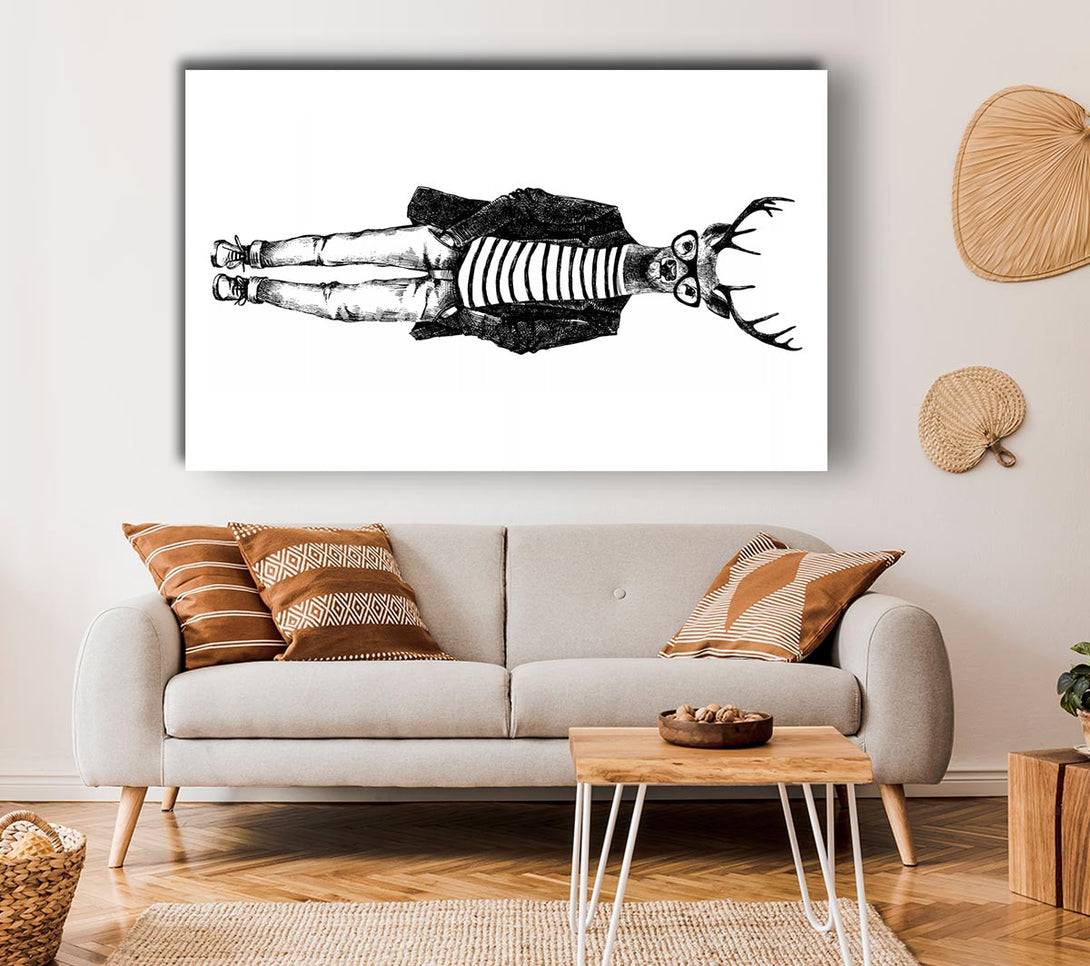  A Canvas Print of Steve The Stag Canvas Wall Art