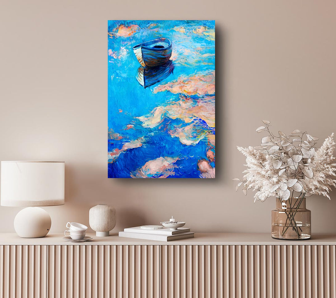  A Canvas Print of Reflections In The River Canvas Wall Art