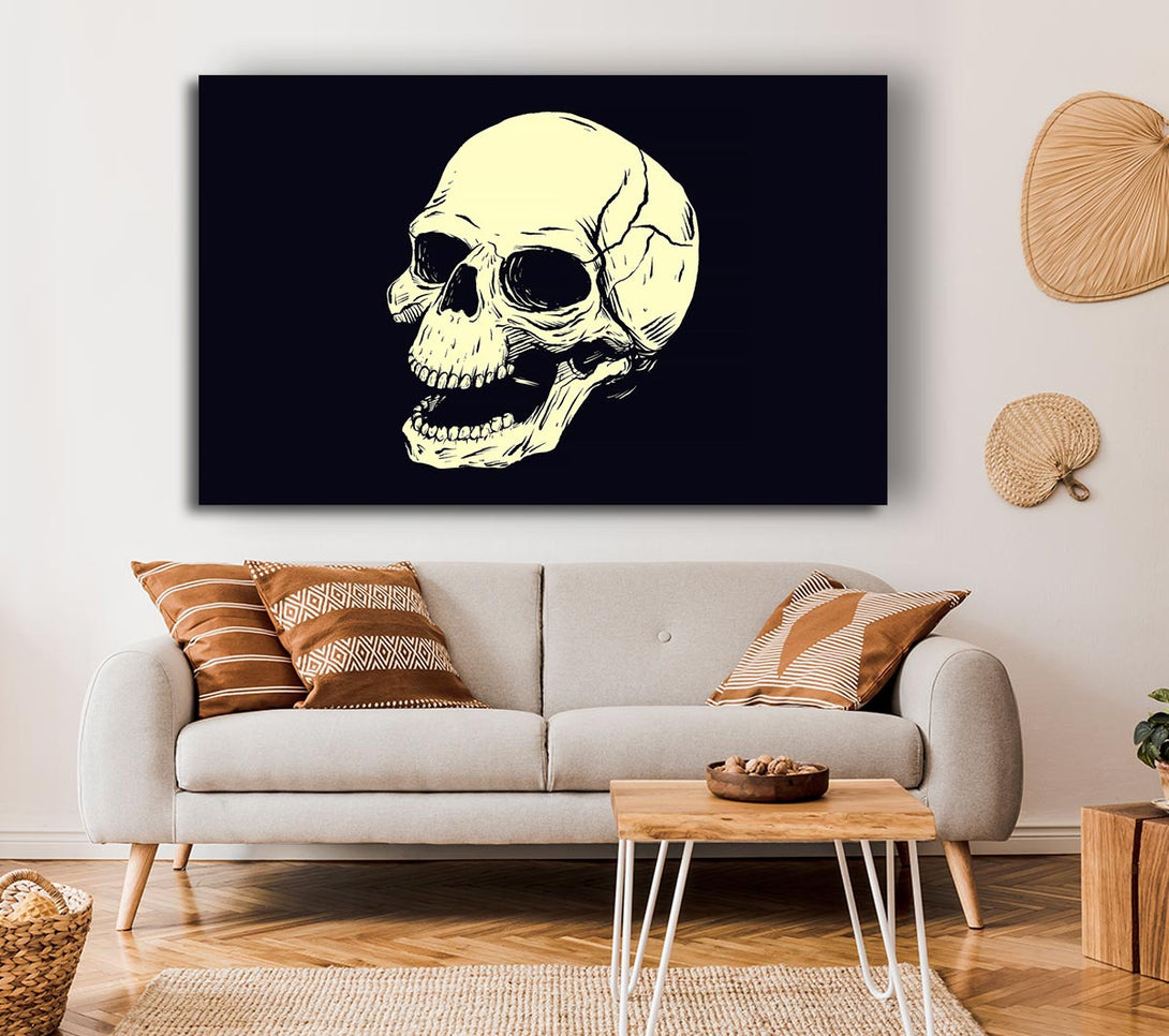  A Canvas Print of Laughing Skull Canvas Wall Art