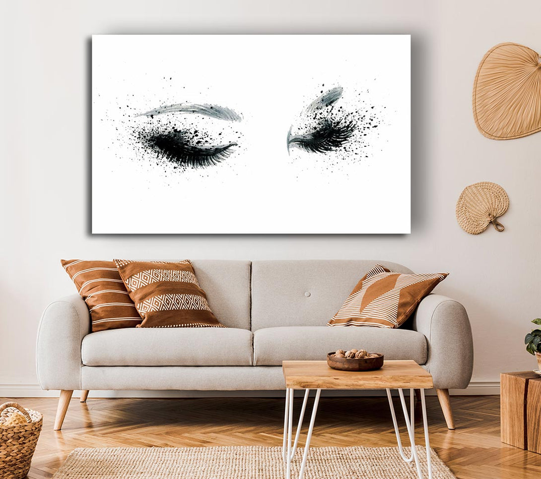  A Canvas Print of Eyes That Flutter Canvas Print