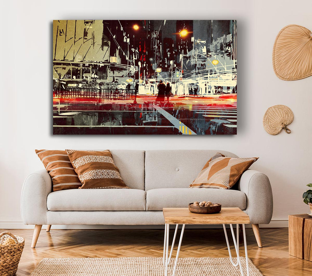  A Canvas Print of Energy Of The City Canvas Art