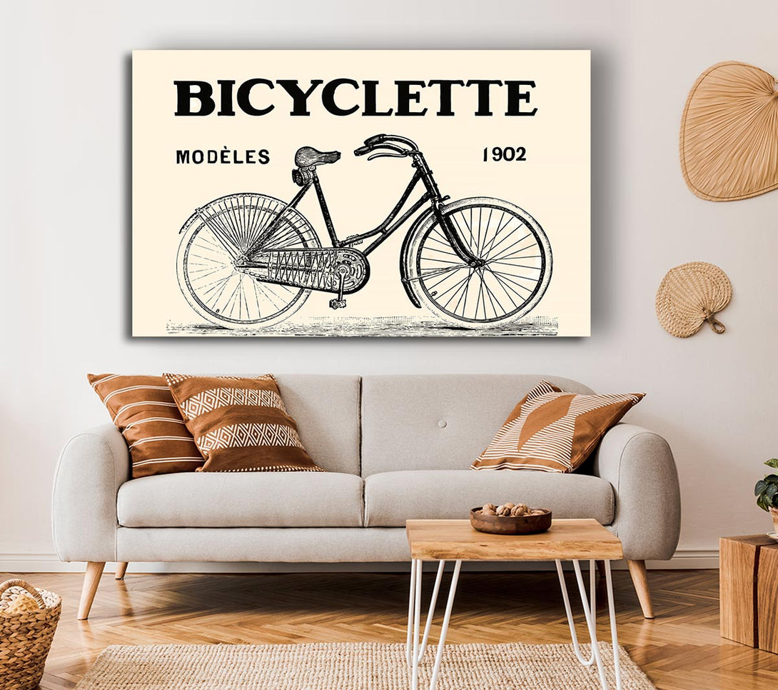  A Canvas Print of French Bicycle Canvas Print
