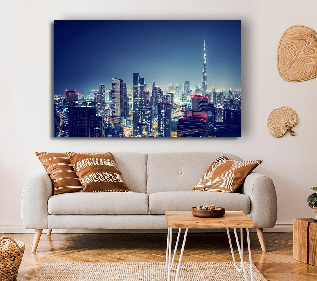  A Canvas Print of City Lights Canvas Art