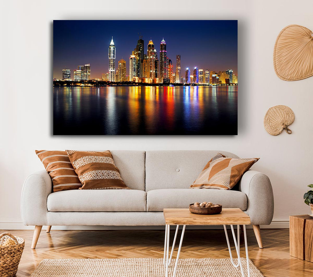  A Canvas Print of Colourful Reflections Canvas Wall Art