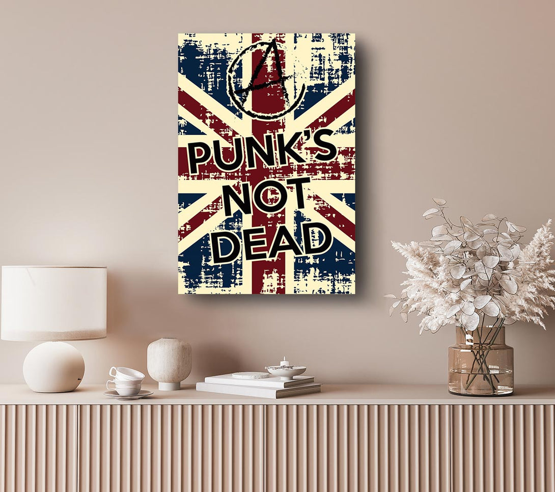  A Canvas Print of Punks Not Dead Canvas Print