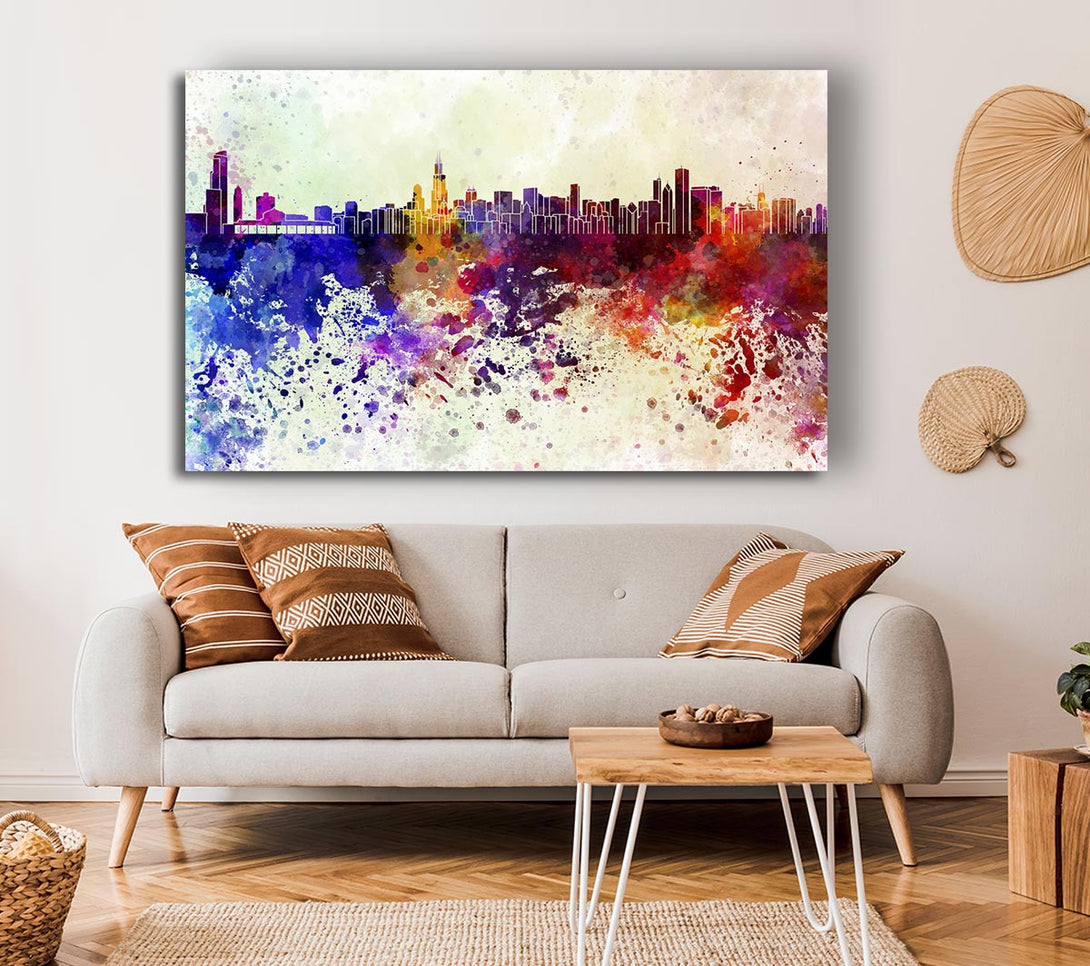  A Canvas Print of Rainbow Splash 1 Canvas Print