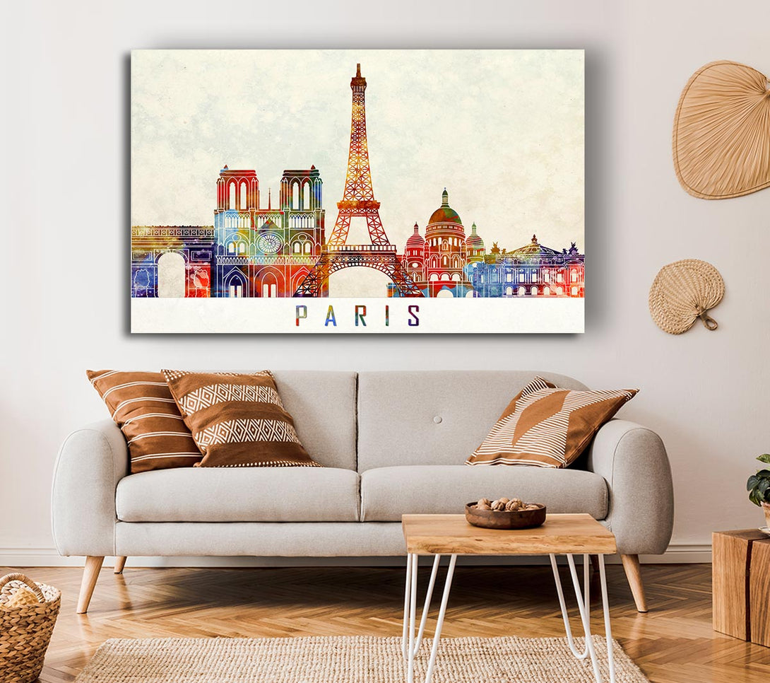  A Canvas Print of Eiffel Tower France 13 Canvas Print