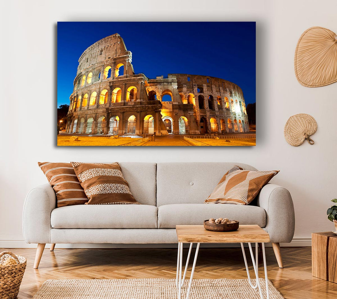  A Canvas Print of Colosseum Under The Twilight Canvas Art