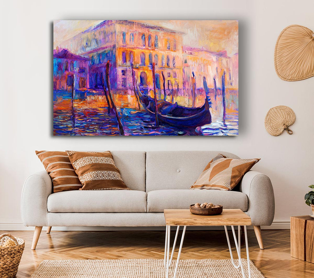  A Canvas Print of Lonesome Gondola Canvas Print